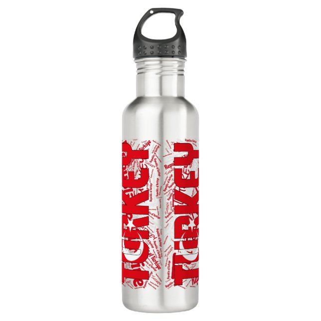 Turkey Flag Gorgeous Patriotic 710 Ml Water Bottle (Front)