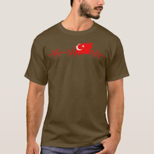 Turkey Flag Heartbeat Turkish Pulse T-Shirt