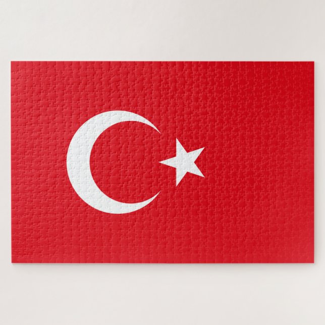 Turkey Flag Jigsaw Puzzle (Horizontal)