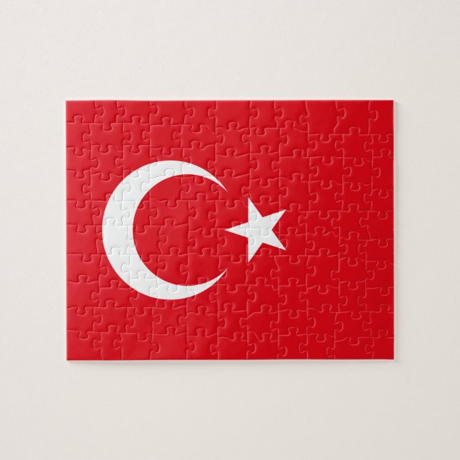 Turkey Flag Jigsaw Puzzle (Horizontal)