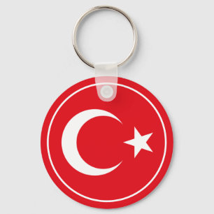 turkey flag key ring