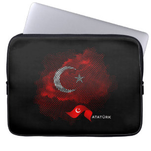Turkey flag laptop sleeve