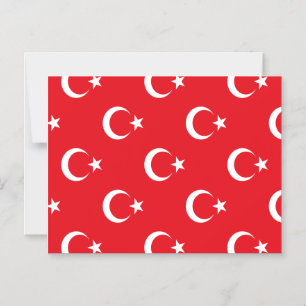 Turkey Flag Magnetic Invitation
