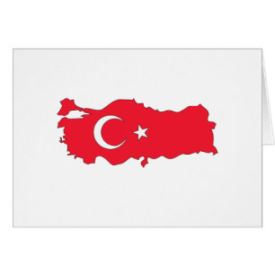 Turkey flag map
