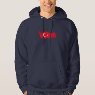 Turkey flag map hoodie