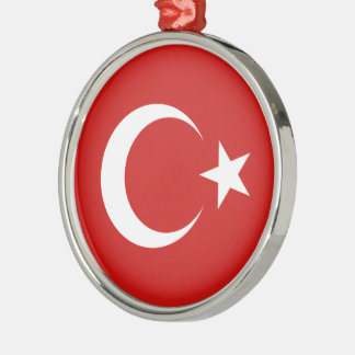 Turkey Flag Metal Tree Decoration