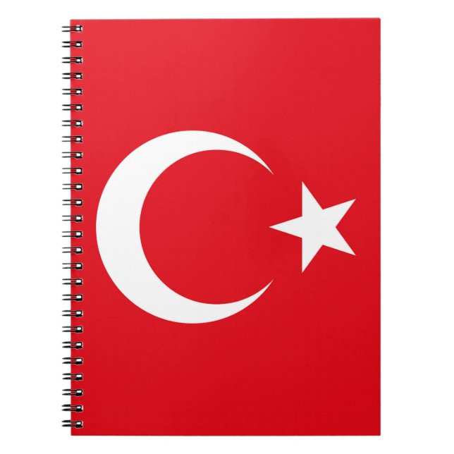 Turkey Flag Notbook Notebook (Front)