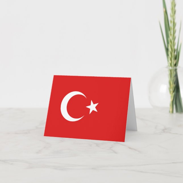 Turkey Flag Notecard (Front)