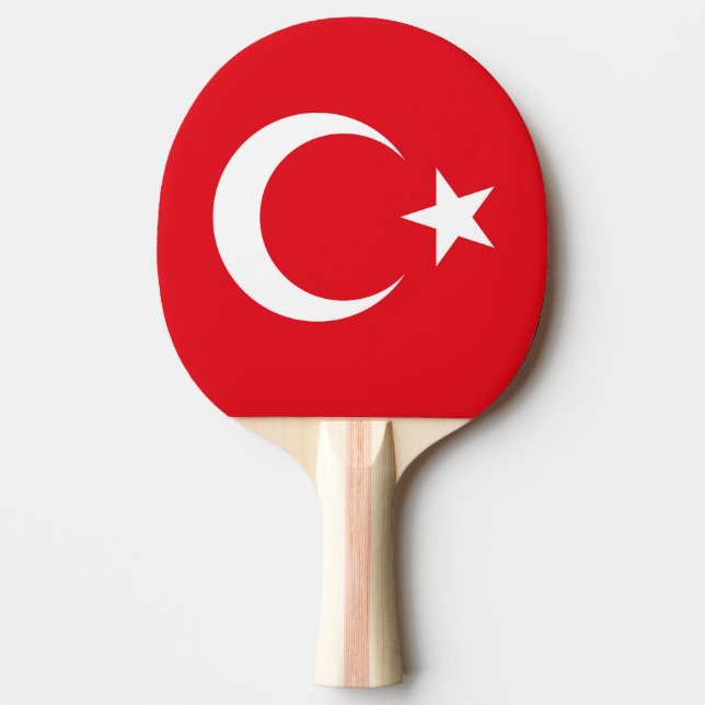Turkey Flag Ping Pong Paddle (Front)