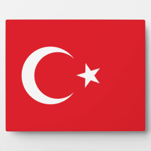 Turkey Flag Plaque