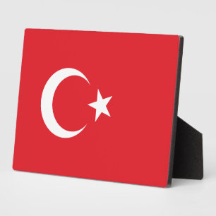 Turkey Flag Plaque