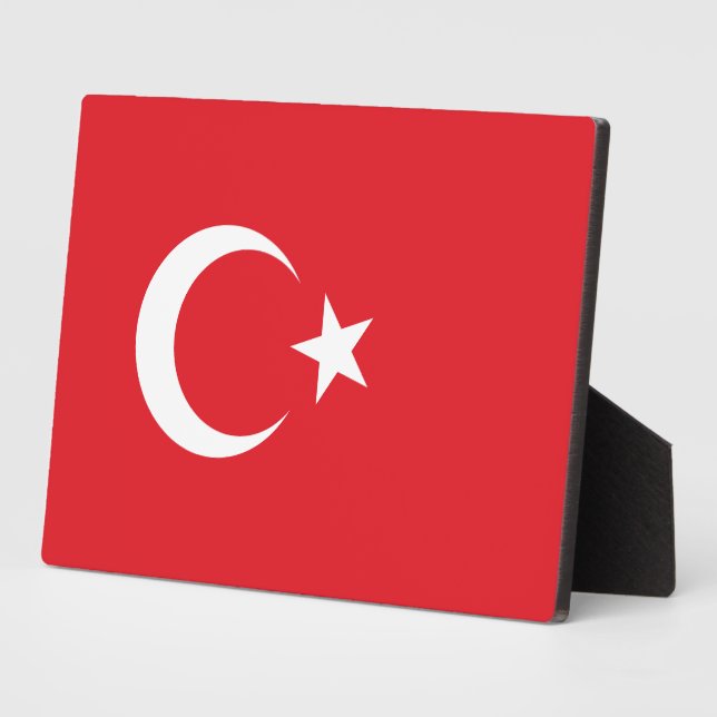 Turkey Flag Plaque (Side)