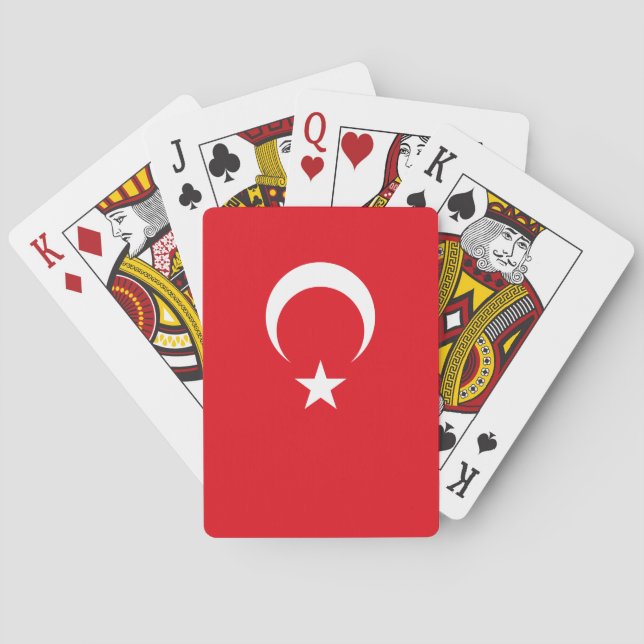 Turkey Flag Playing Cards (Back)