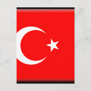 Turkey Flag Postcard