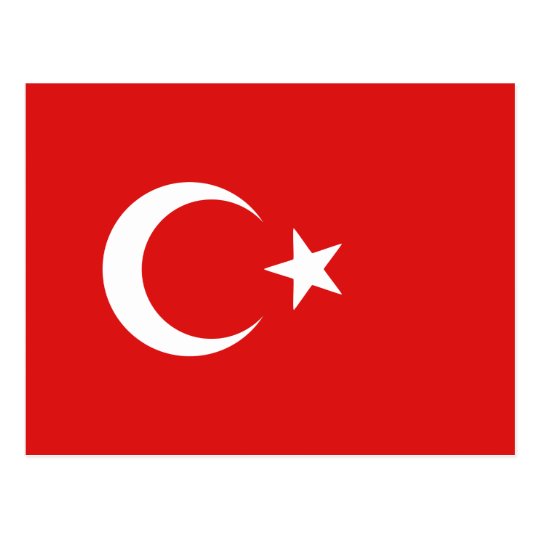 Turkey Flag Postcard