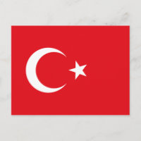 Turkey Flag Postcard