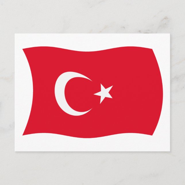 Turkey Flag Postcard (Front)