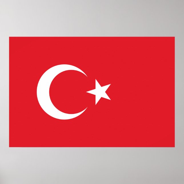 Turkey Flag Poster (Front)