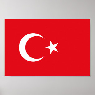 Turkey Flag Poster