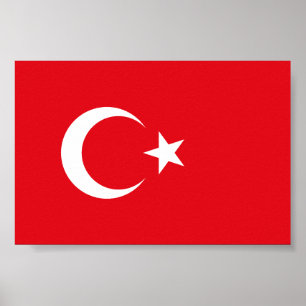 Turkey Flag Poster