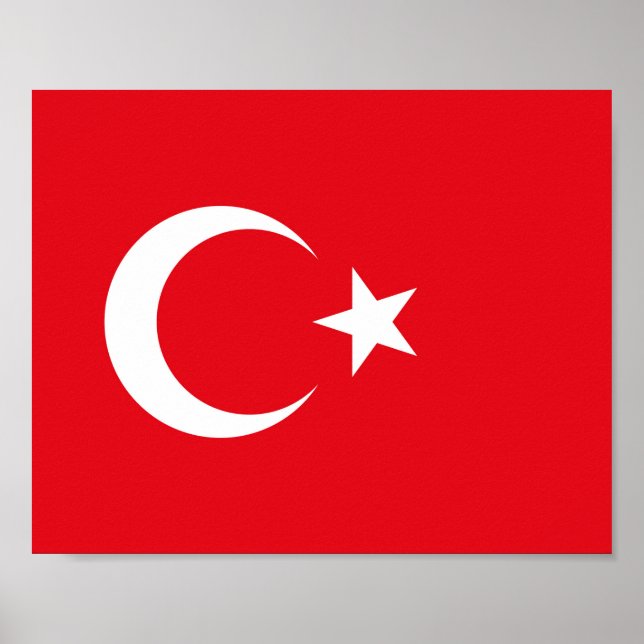 Turkey Flag Poster (Front)
