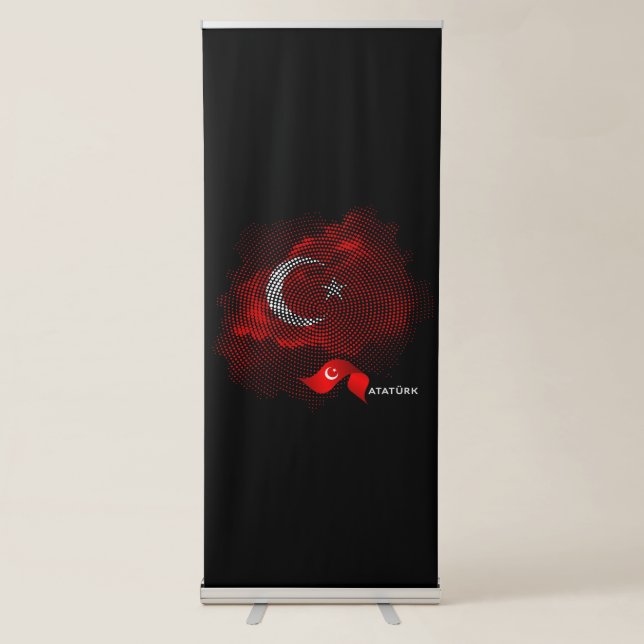 Turkey flag retractable banner (Front)