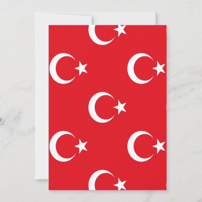 Turkey Flag Save The Date (Front)