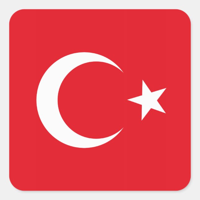 Turkey Flag Sticker (Front)