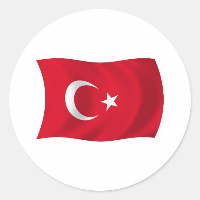 Turkey Flag Sticker (Front)
