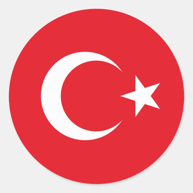 Turkey Flag Sticker – Turkish Pride (Front)