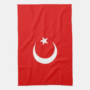 Turkey flag tea towel