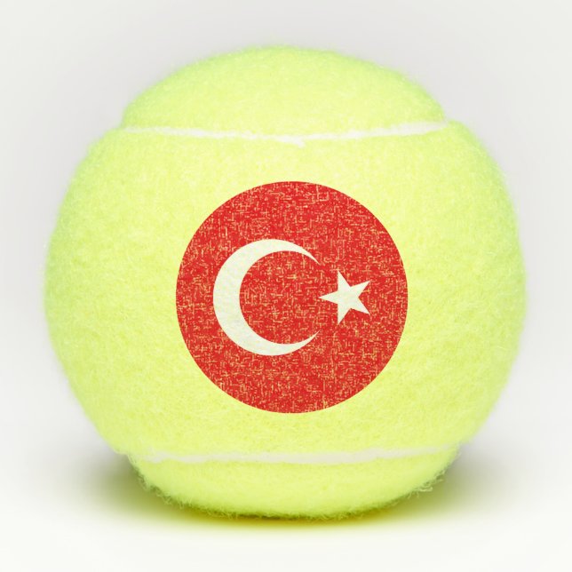 Turkey Flag Tennis Balls (Front)