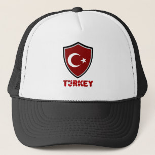 Turkey flag trucker hat