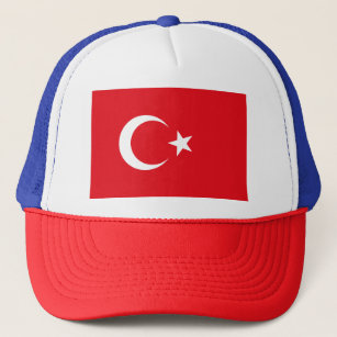 Turkey flag trucker hat