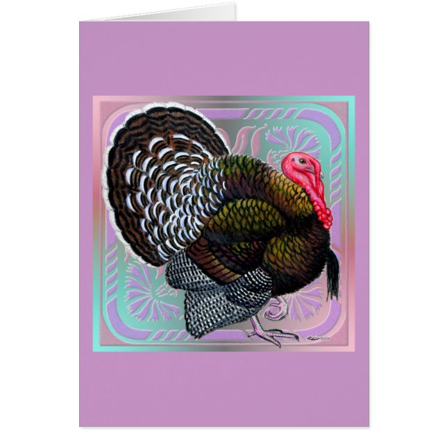 Turkey:  Floral Bronze Tom (Front)