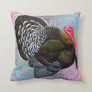 Turkey:  Floral Bronze Tom Cushion
