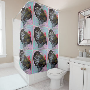 Turkey: Floral Bronze Tom Shower Curtain