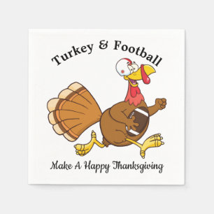 Turkey & Football Napkin