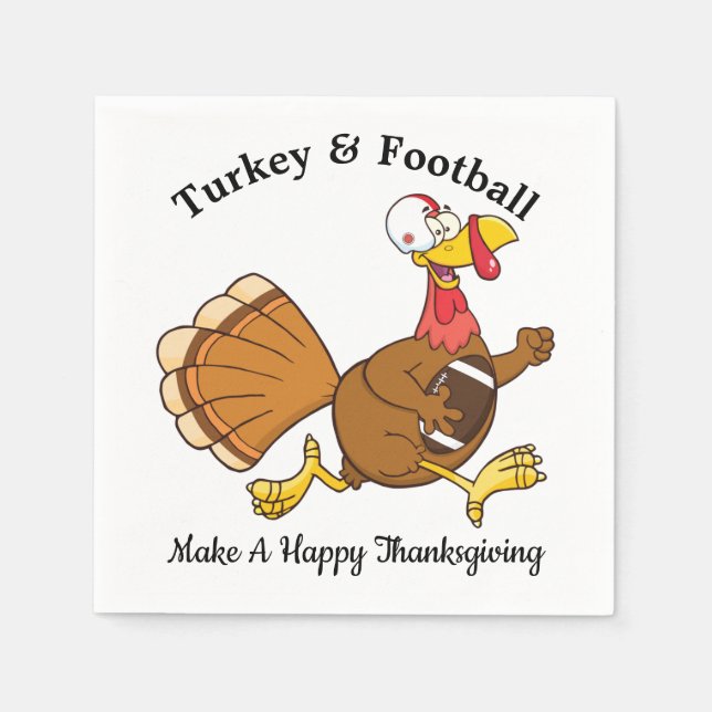 Turkey & Football Napkin (Front)