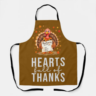 Turkey for thanksgiving party apron