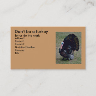 Turkey Fun Profile Card