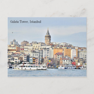 Turkey Galata Tower Istanbul Postcard
