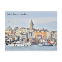 Turkey Galata Tower Istanbul Postcard
