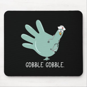Turkey Glove Nurse Thanksgiving Mouse Mat