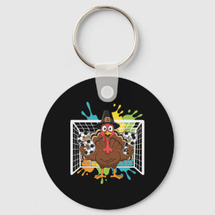 Turkey Goalie Soccer 67 Six Seven Boys Men Thanksg Key Ring