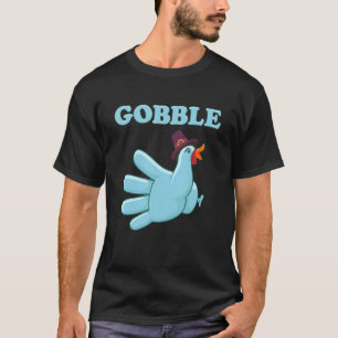 Turkey Gobble Glove Nurse Medical RN ER Fall Thank T-Shirt