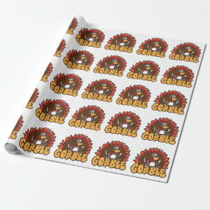 Turkey Gobble Wrapping Paper