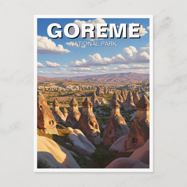 Turkey Goreme National Park Cappadocia Travel Postcard (Front)