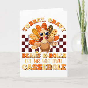 Turkey Gravy Beans And Rolls Let Me See That Cerol Card