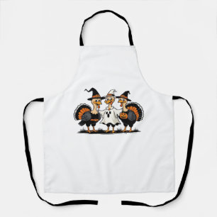 Turkey Halloween Boo, Thanksgiving Turkey, Spooky  Apron